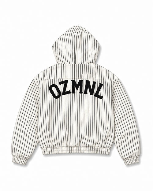 "Dugouts" Pinstripe Clasp Buckle Jacket