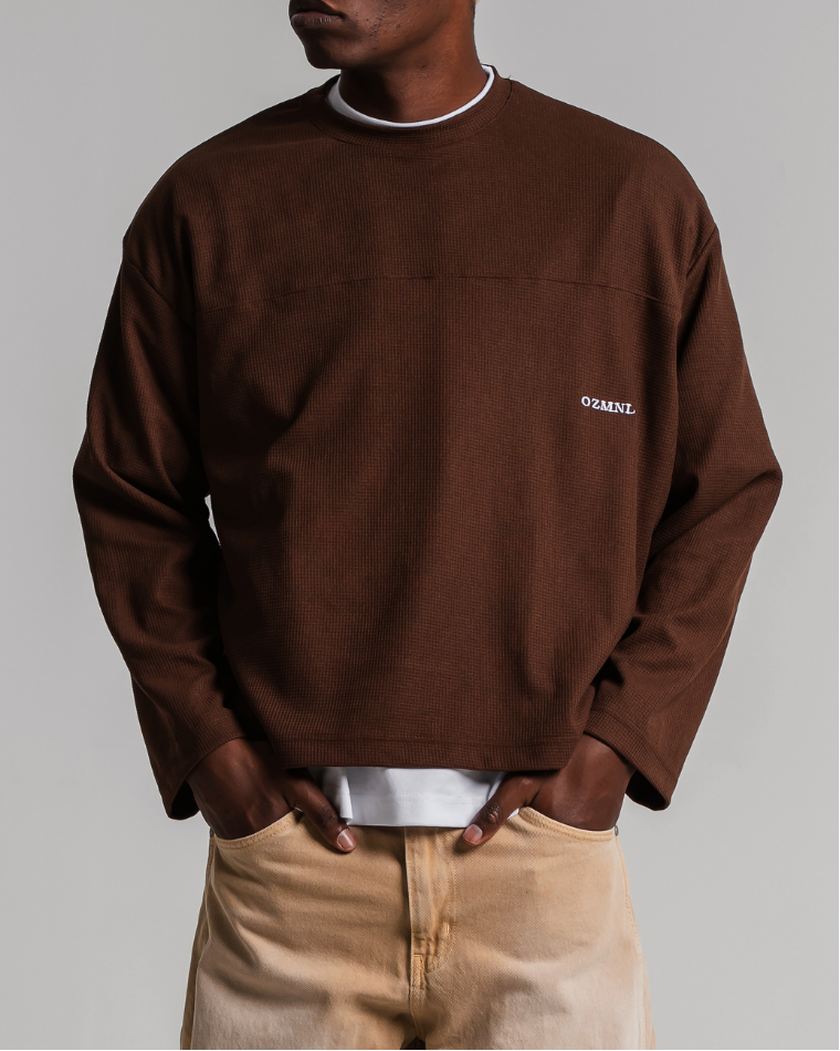 Waffle Long Sleeve BROWN