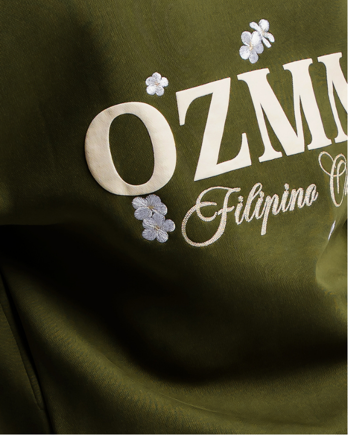 “Sampaguita” Luxury Hoodie OLIVE GREEN