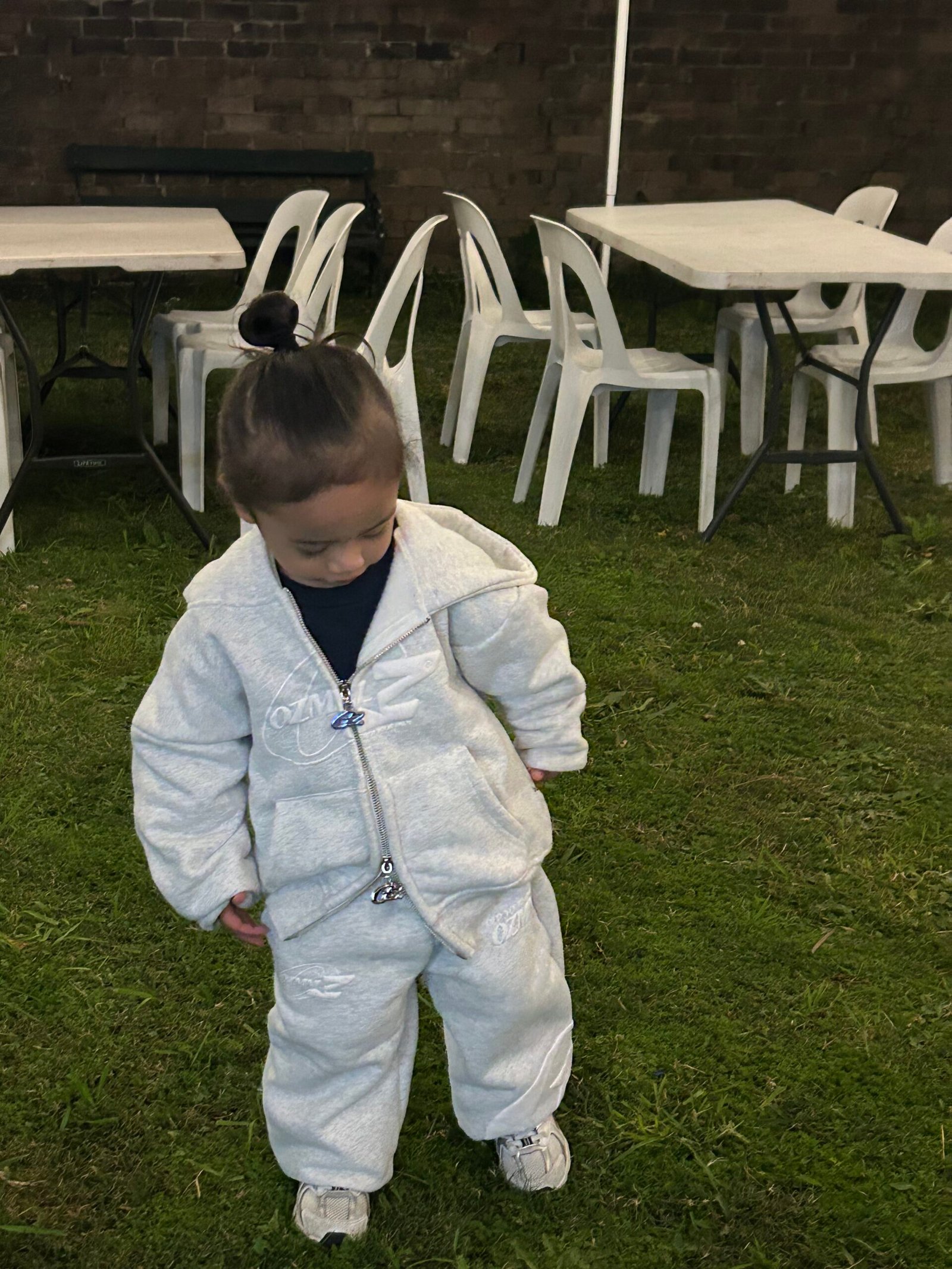 KIDS TRACKSUIT SET "SNOW GREY"