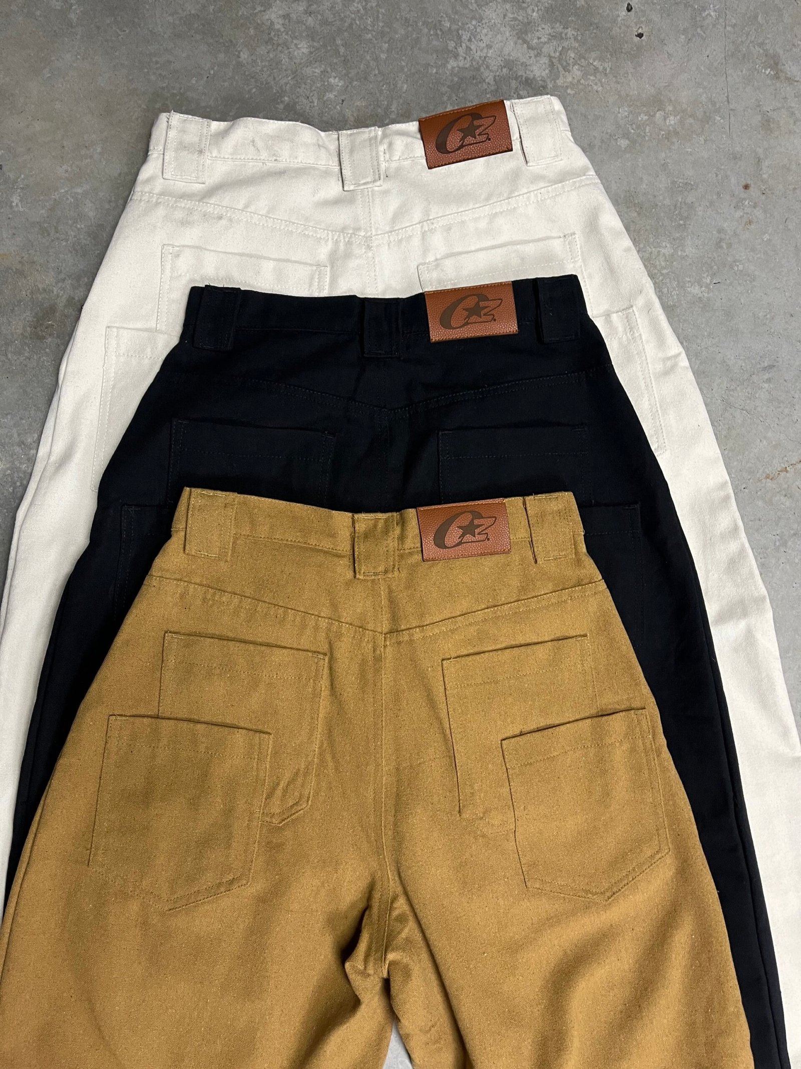 PLEATED WORKER PANTS "BLACK" - Image 3